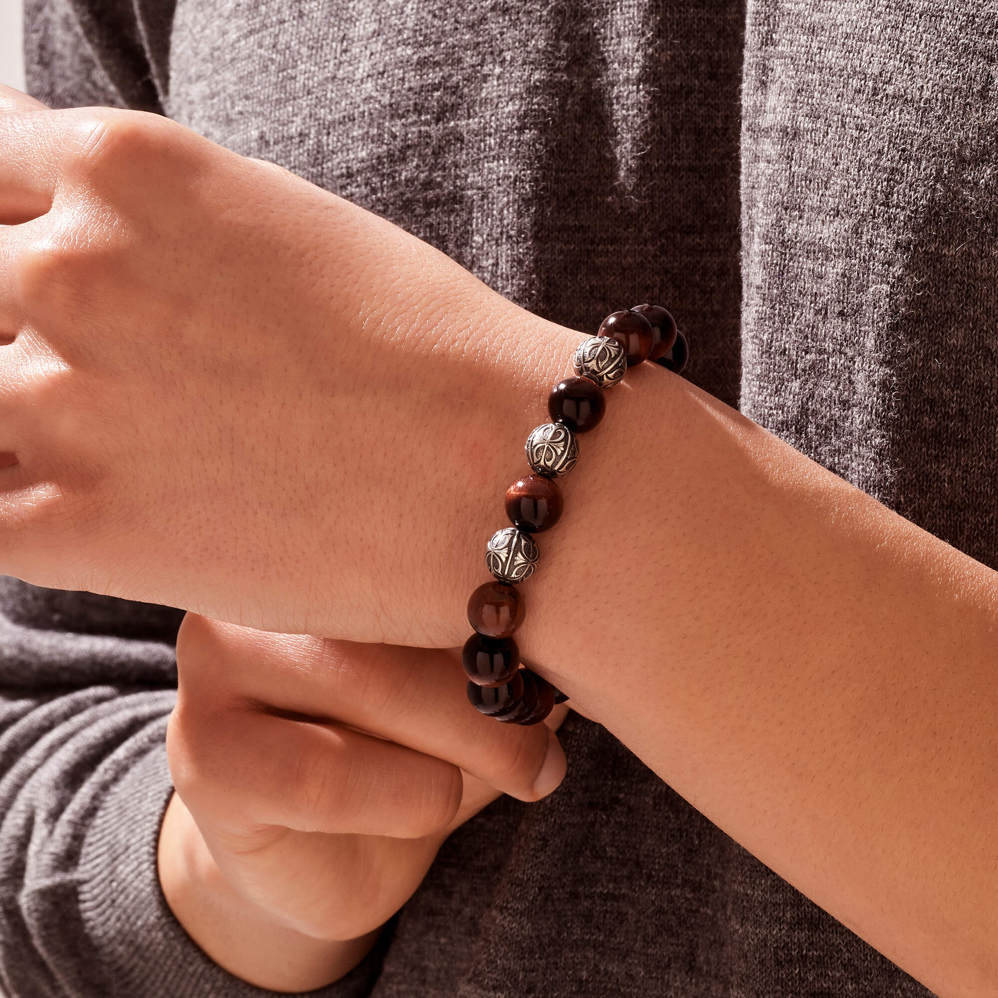 Prime Tiger Eye Apex Beaded Bracelet