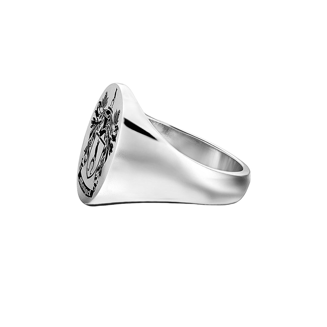 Carved Signet Round Ring Base for Family Crest