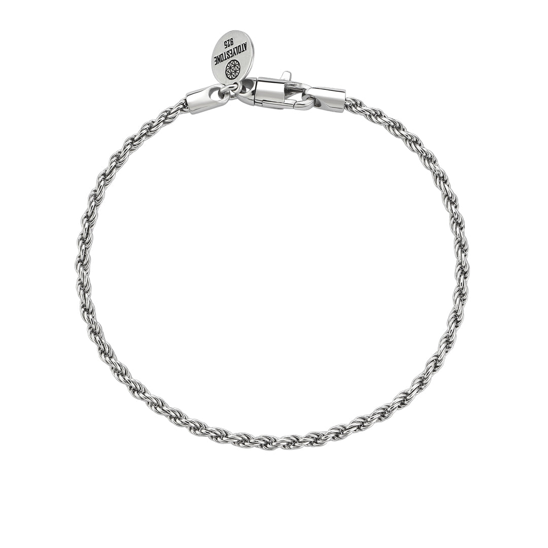 Rope Chain Bracelet in Silver