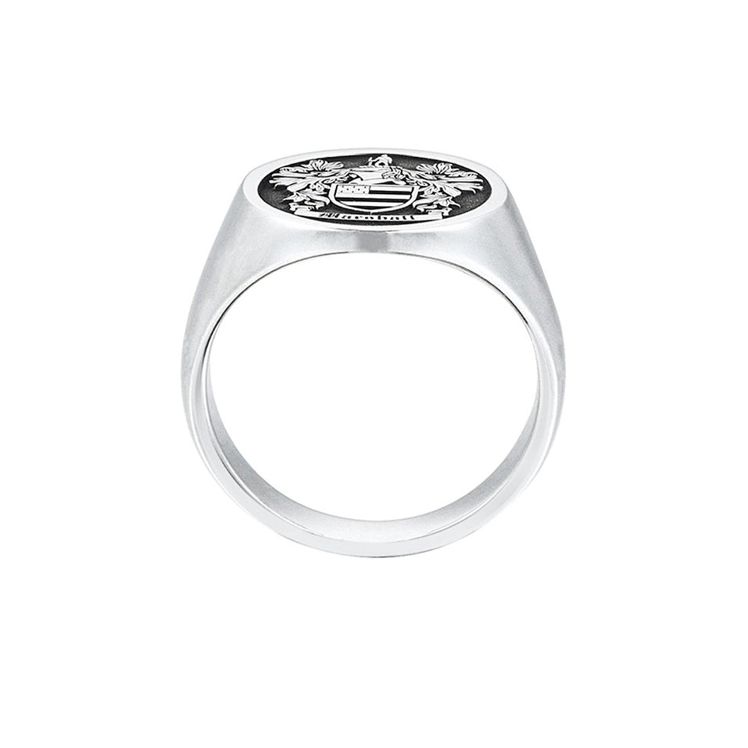 Signet Round Ring Base for Family Crest for Men