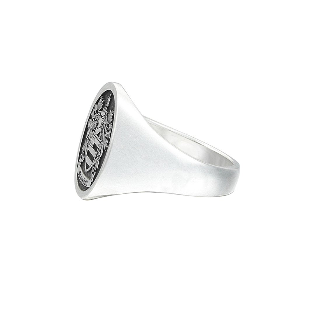 Signet Oval Ring Base For Family Crest