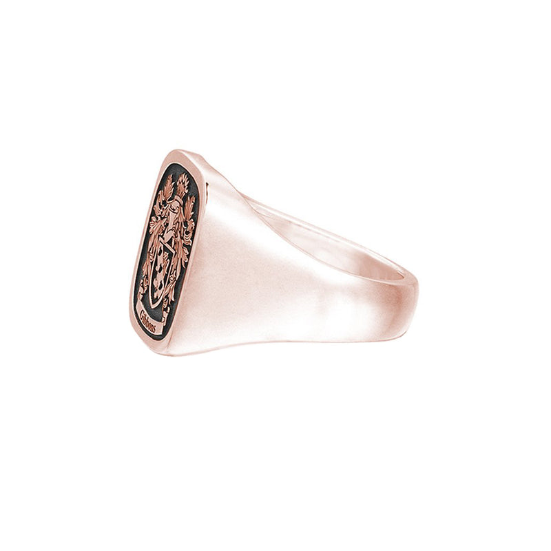 Mens Signet Square Ring Base For Family Crest