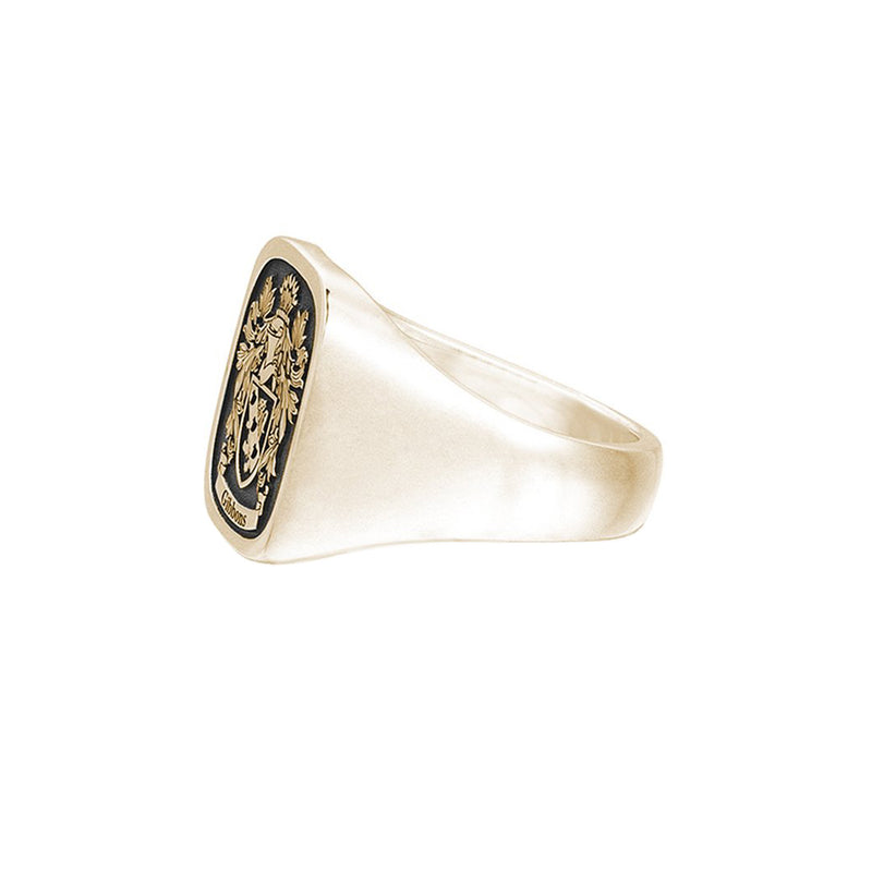 Signet Square Ring Base For Family Crest for Men