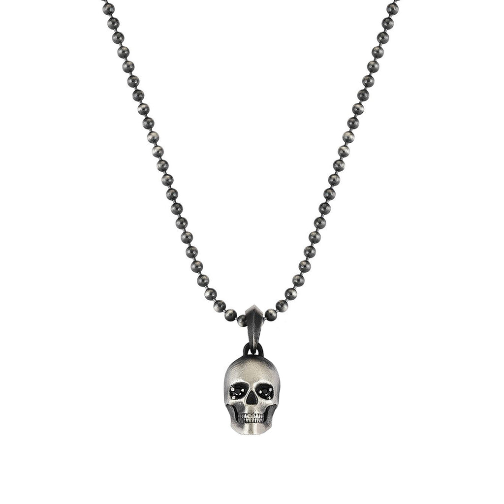 Mens sales skull necklace