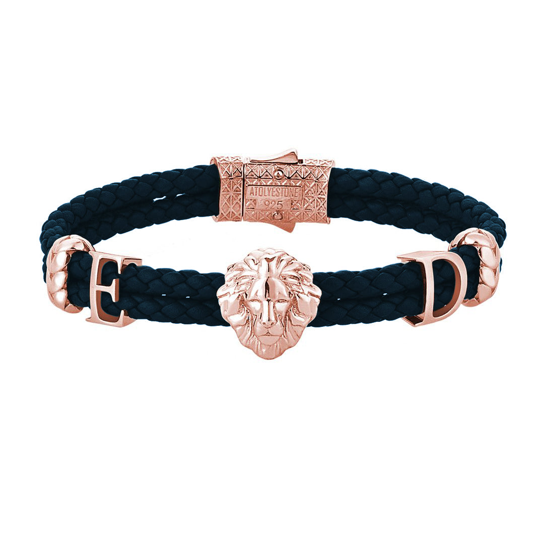 Statement Leo Leather Bracelet