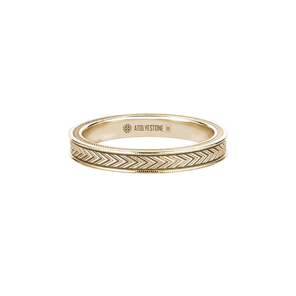 Signature Arrow Band Ring in Gold