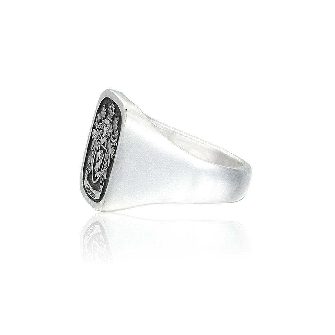 Signet Square Ring For Family Crest