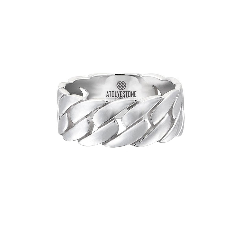 Chain Ring - Solid Silver