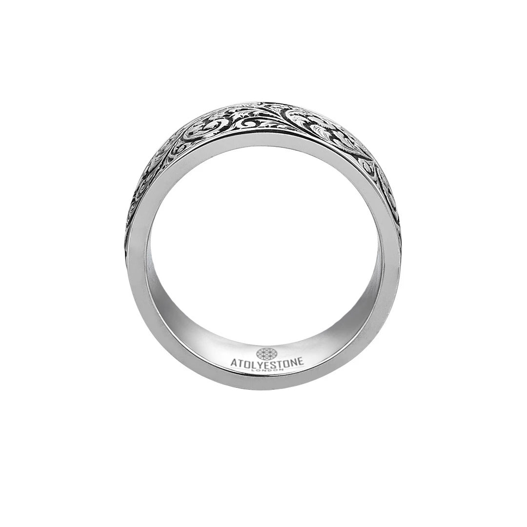 Men's 925 Solid Silver Classic Band Ring