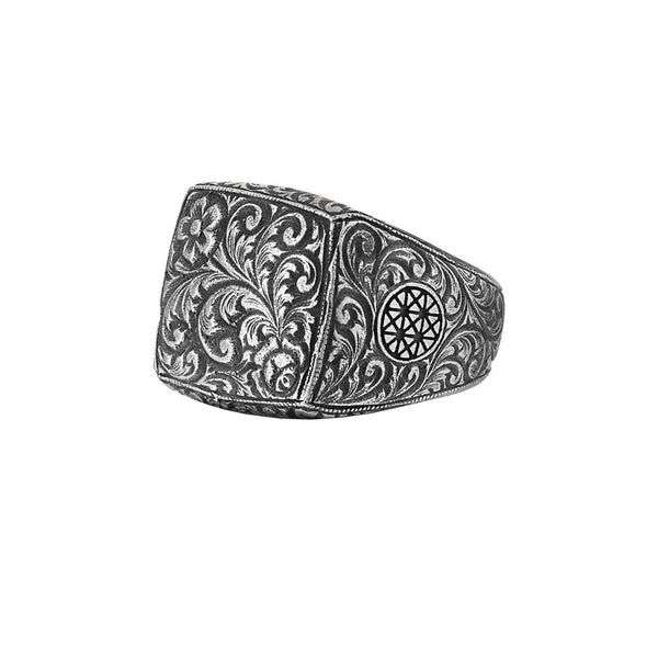 Men's Classic Ring in 925 Sterling Silver - Atolyestone