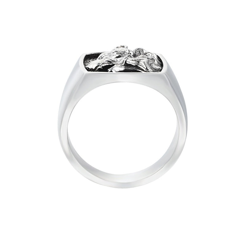 Wolf Ring - Solid Silver