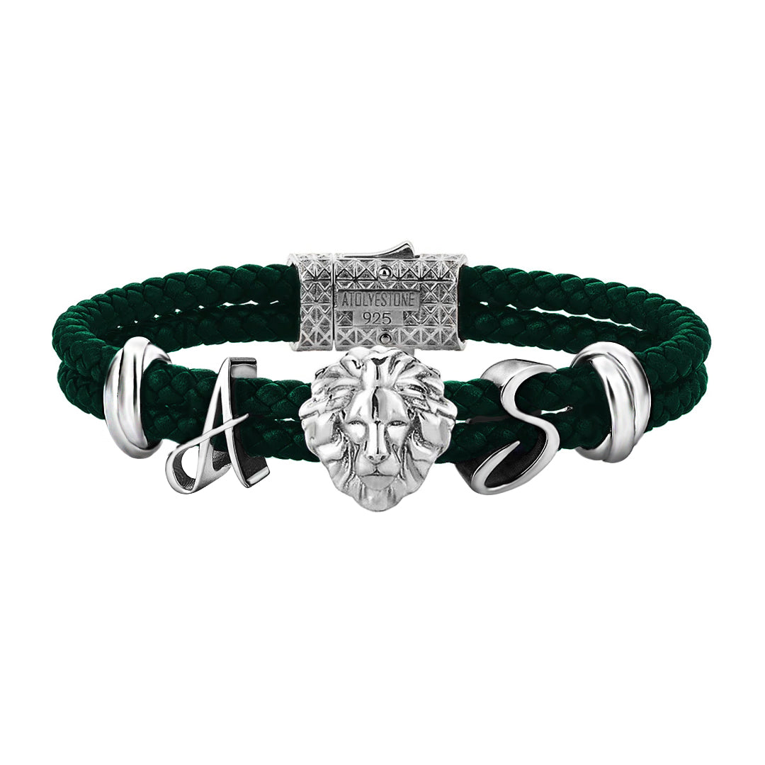 Statement Leo Leather Bracelet