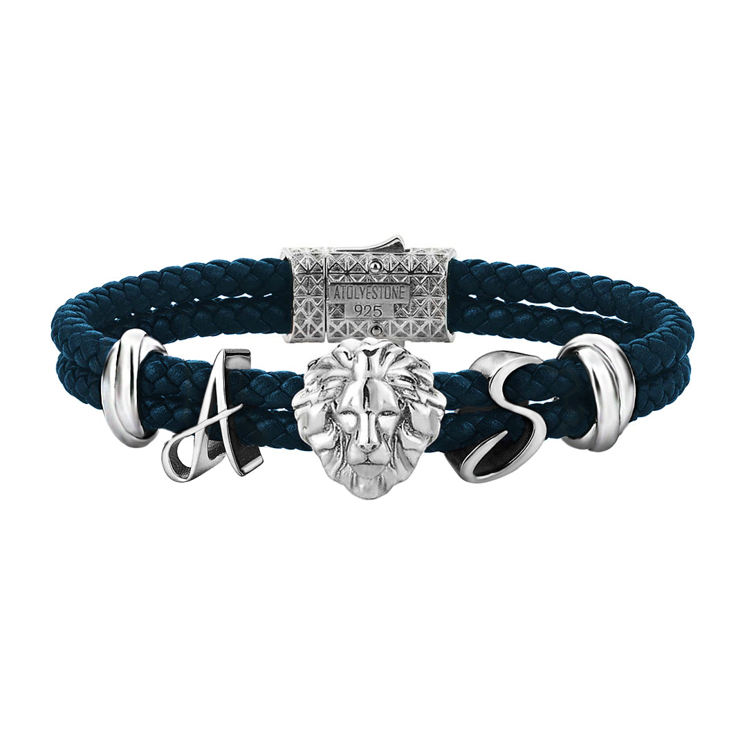 Statement Leo Leather Bracelet