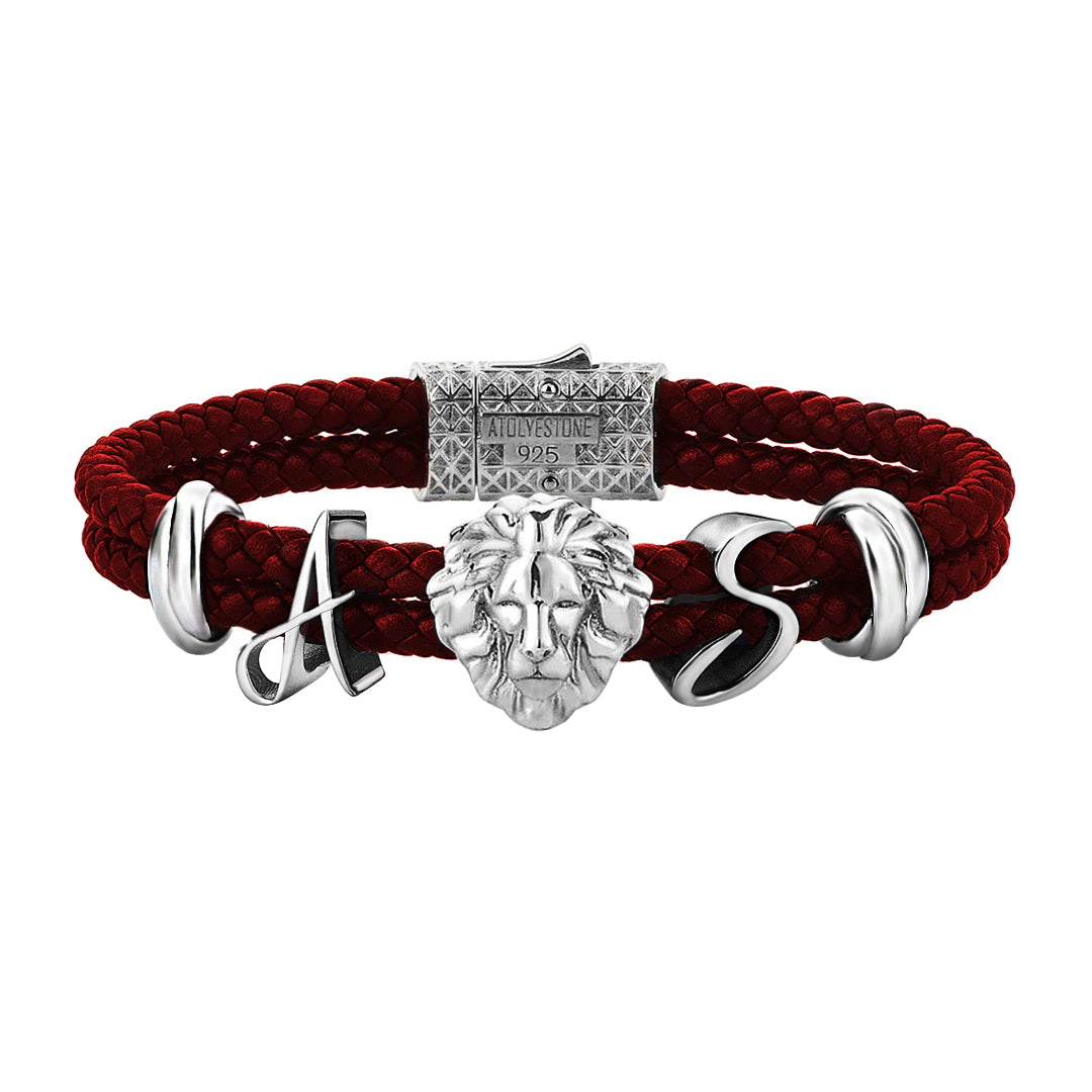 Statement Leo Leather Bracelet