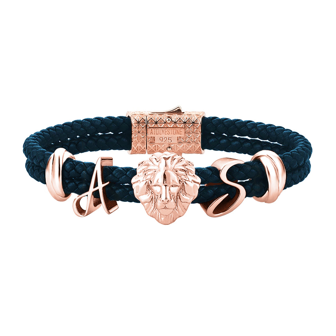 Statement Leo Leather Bracelet