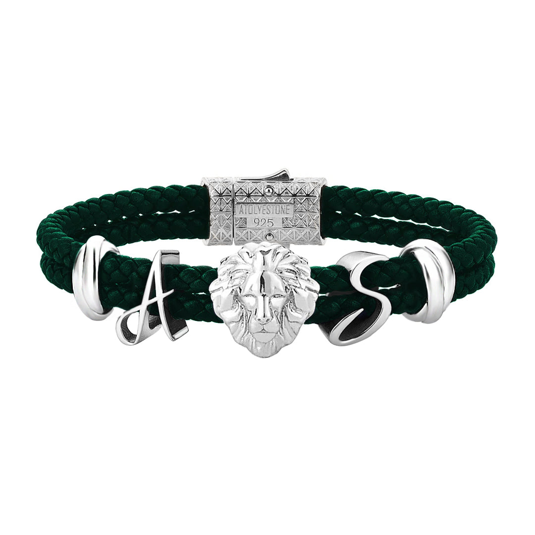 Statement Leo Leather Bracelet