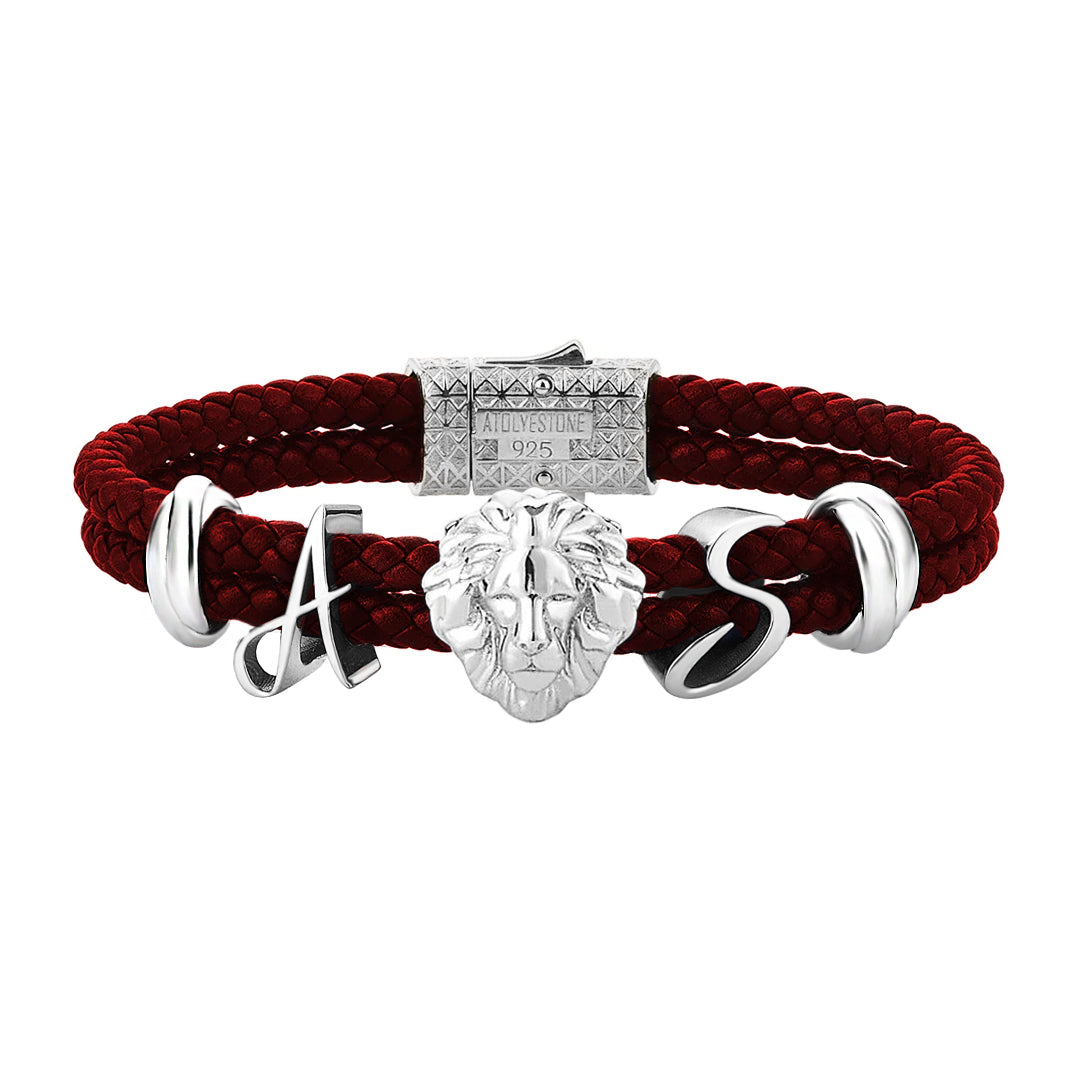 Statement Leo Leather Bracelet