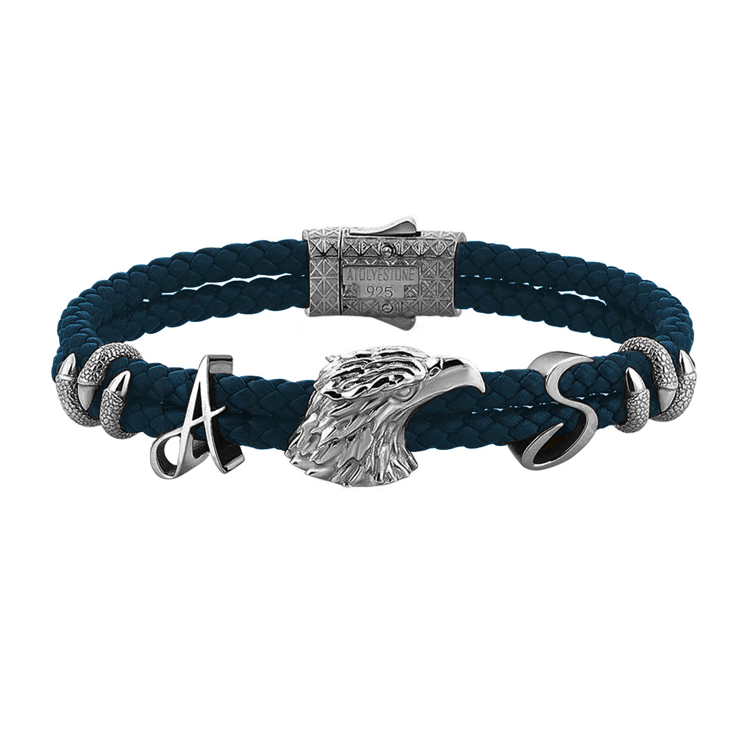 Statement Eagle Leather Bracelet