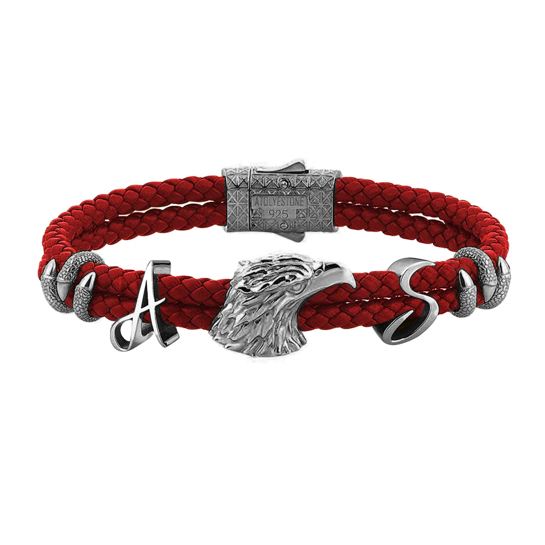 Statement Eagle Leather Bracelet