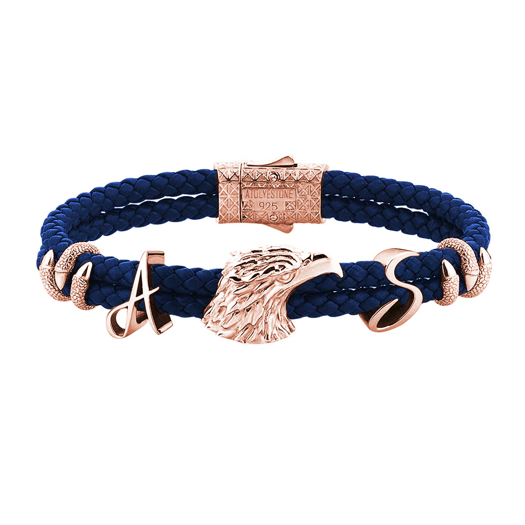 Statement Eagle Leather Bracelet