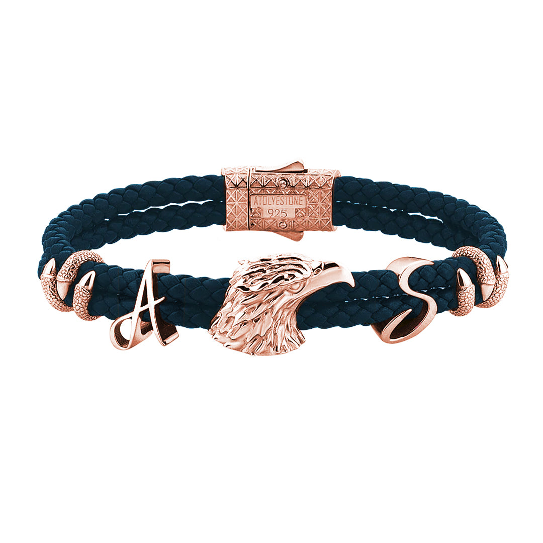 Statement Eagle Leather Bracelet