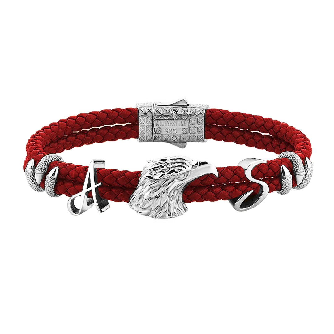 Statement Eagle Leather Bracelet