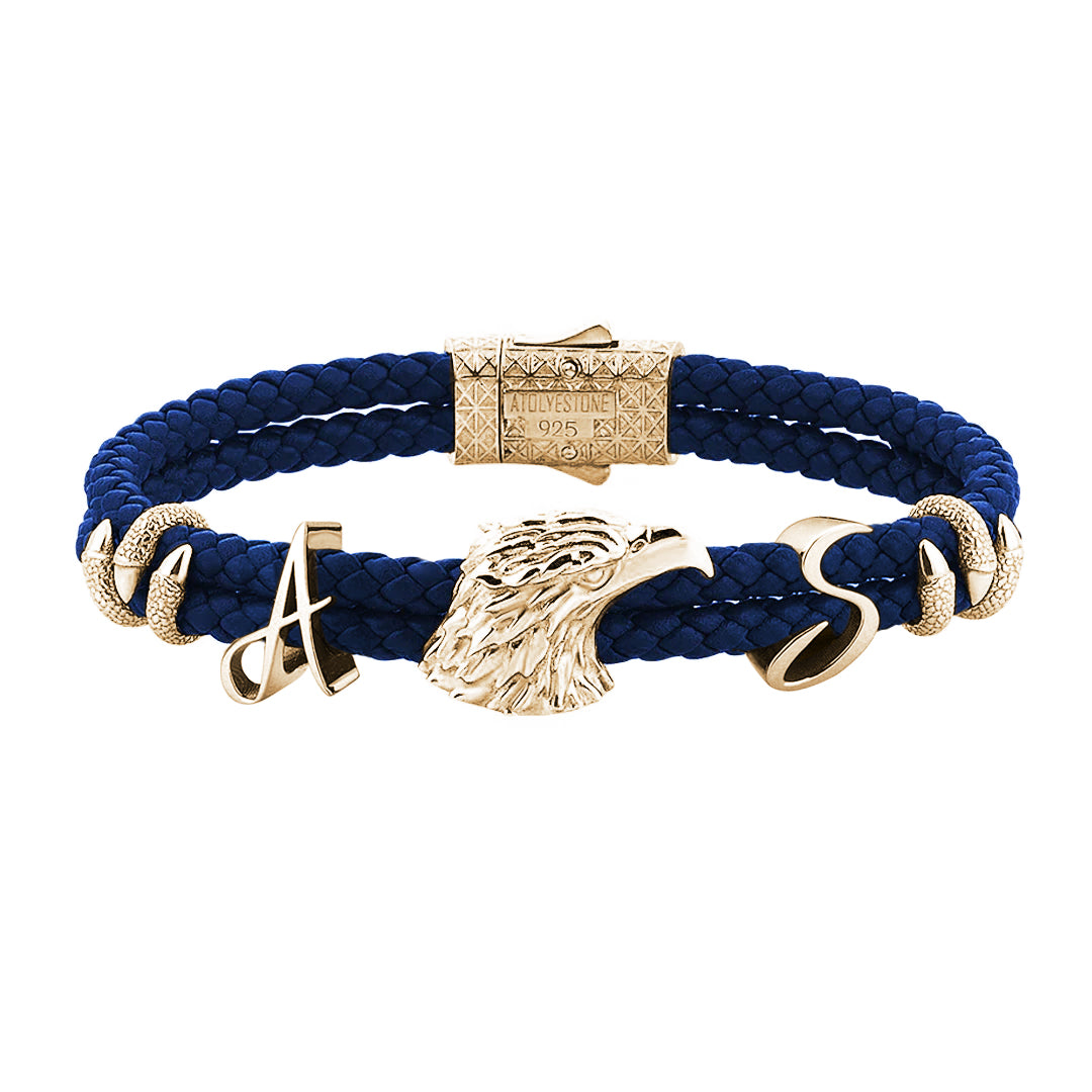 Statement Eagle Leather Bracelet