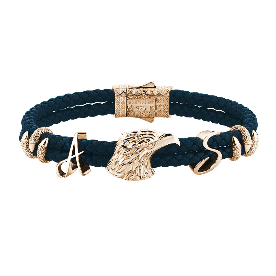Statement Eagle Leather Bracelet