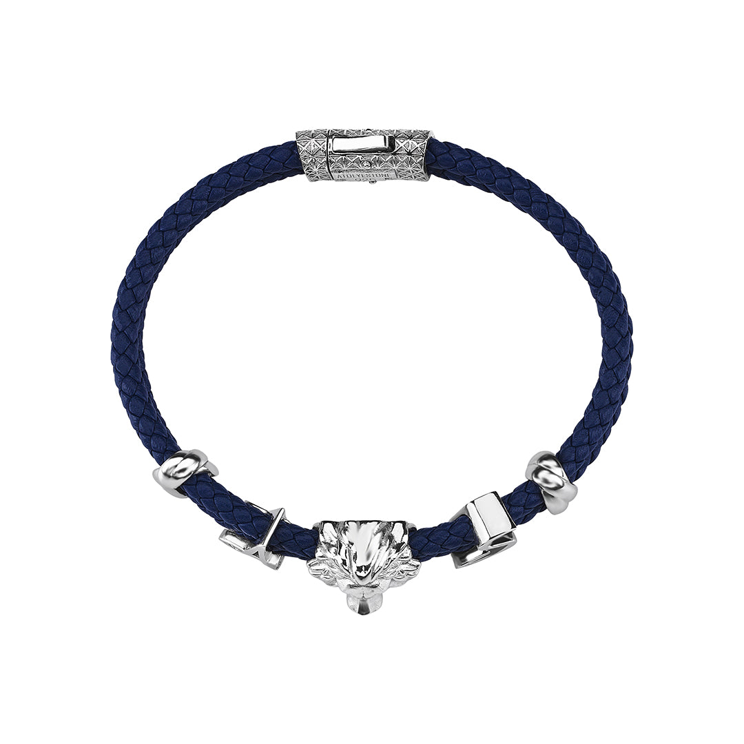 Statement Leo Leather Bracelet