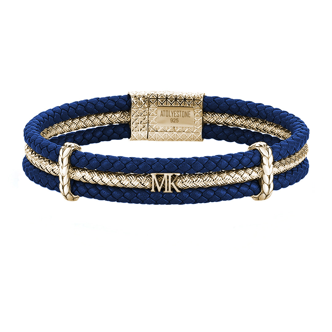 Statement Triple Row Leather Bracelet