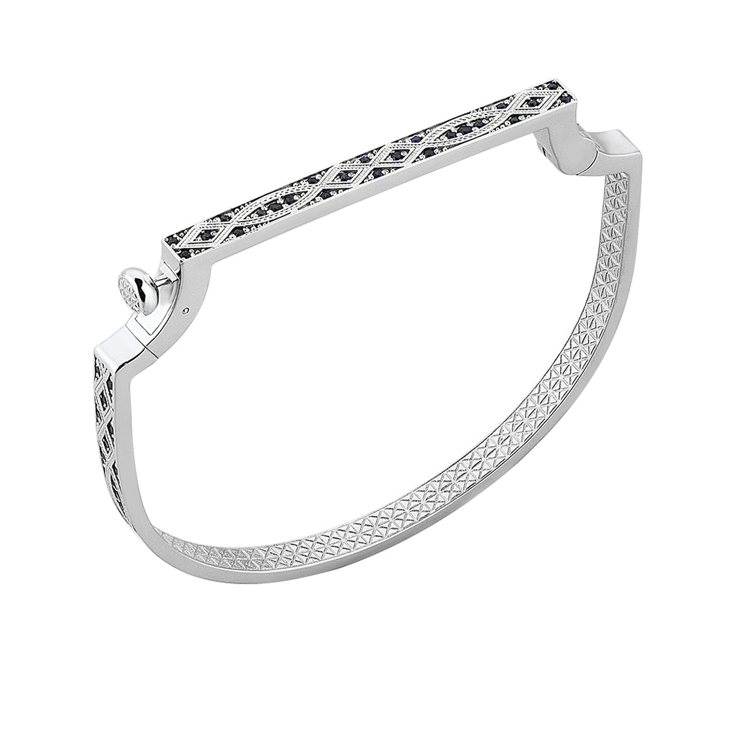 Streamline Bangle in 18k White  Gold