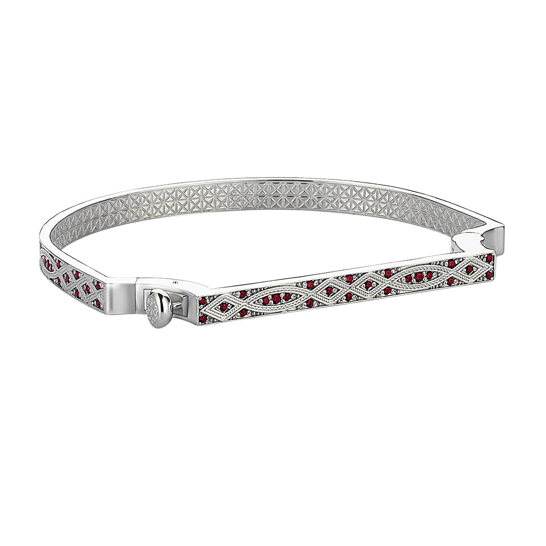 Men’s Streamline Bangle with Ruby
