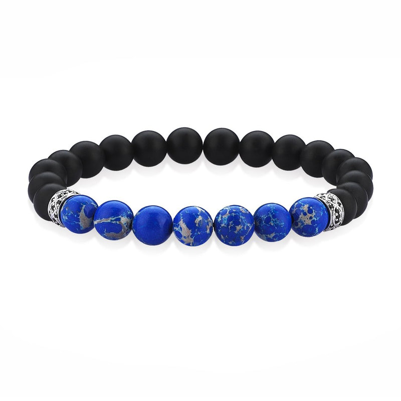 Streamline Beaded Bracelet - Blue Jasper