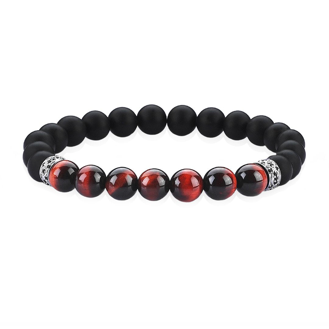 Streamline Beaded Bracelet - Red Tiger Eye
