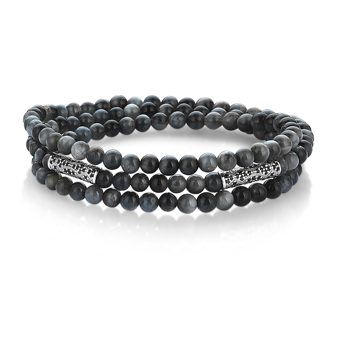 Streamline Triple Beaded Bracelet-Eagle Eye