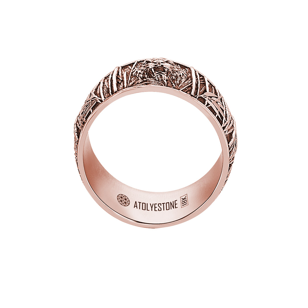 Tiger Band Ring in Gold