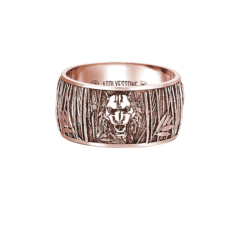 Tiger Band Ring in Gold