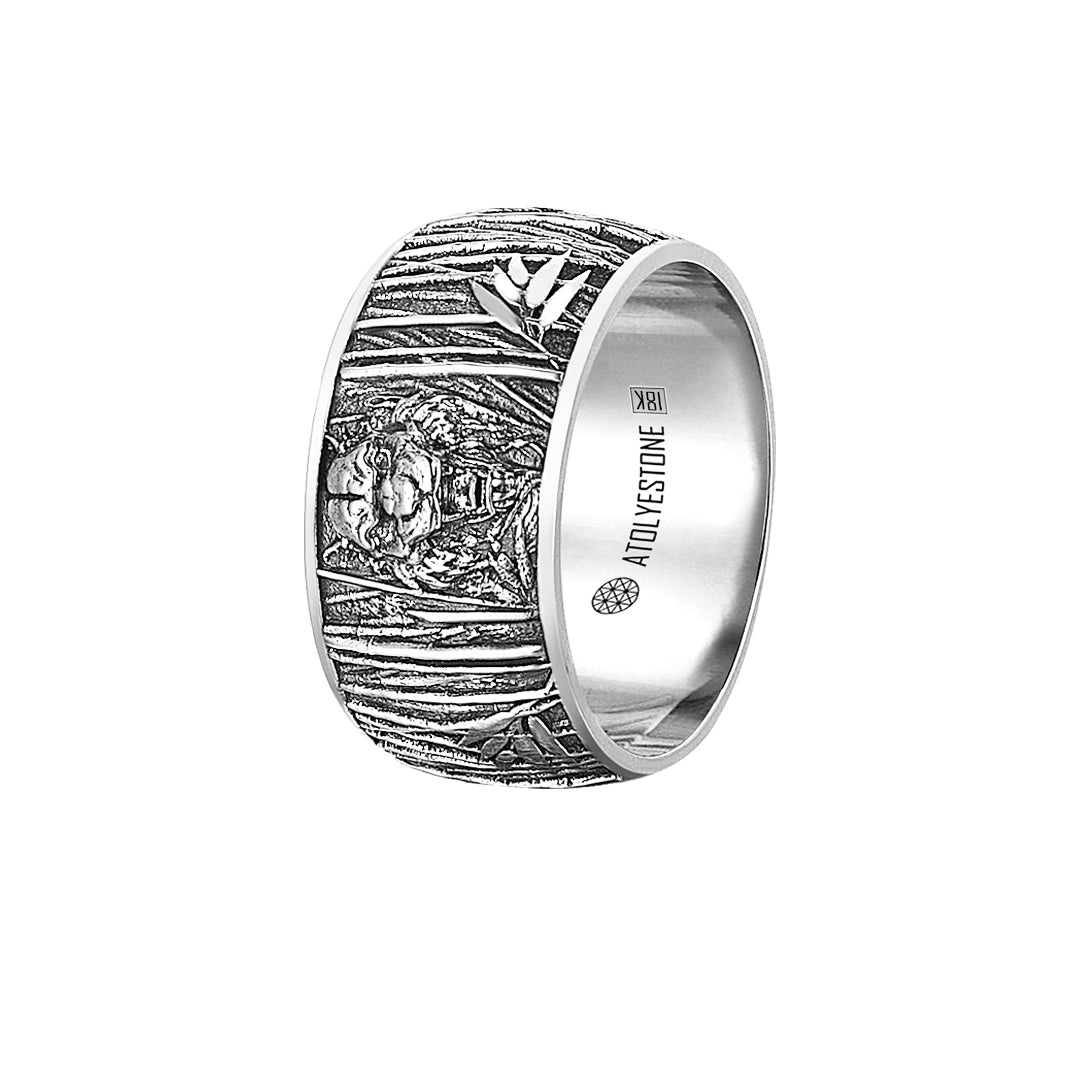 Tiger Band Ring in Gold