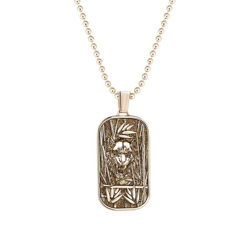 Tiger Pendant in Gold (Pendant Only)