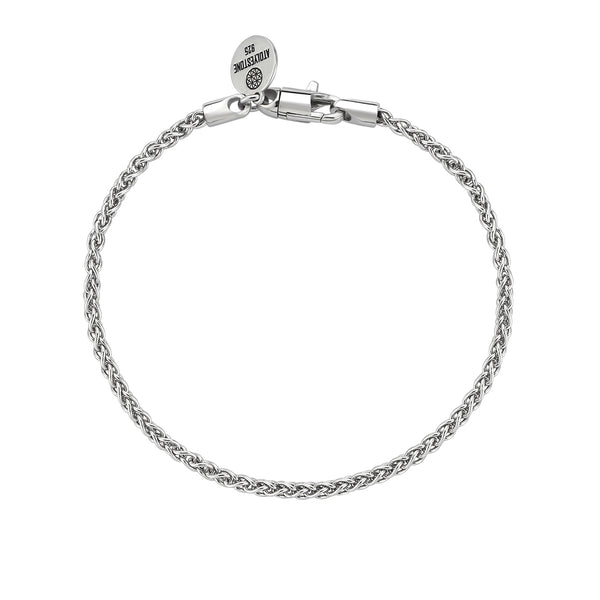 Wheat Chain Bracelet in Silver