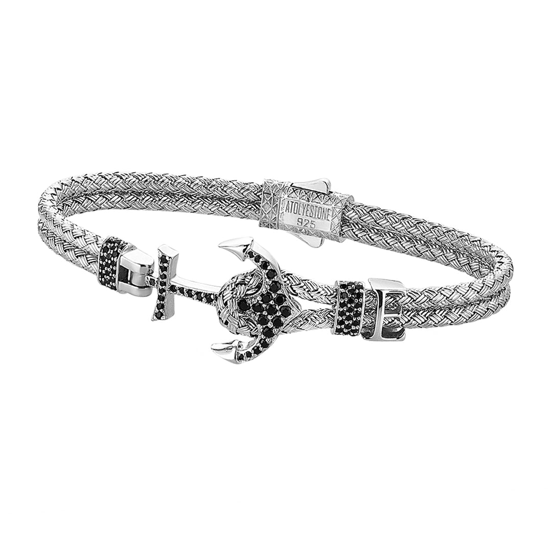Women’s Statement Anchor Bangle - Silver