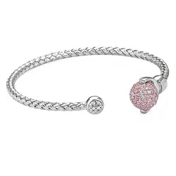 Women's Terra Cuff Bracelet - Silver - White Gold - Pink
