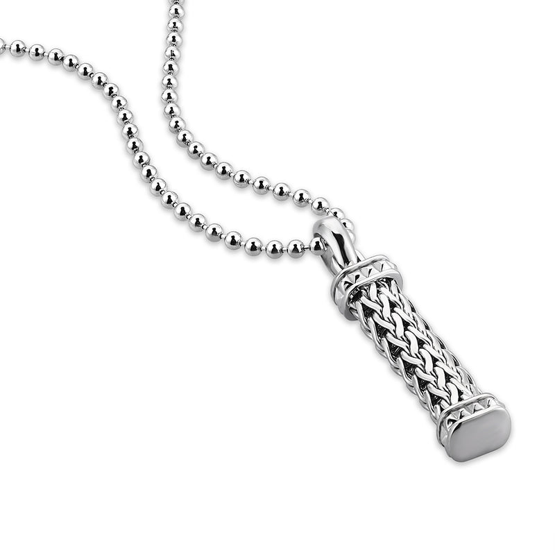Woven Chain Pendant in Silver (Pendant only)