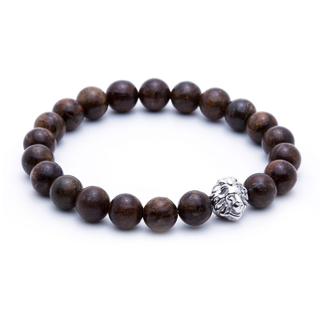 Exclusive Leo Beaded Bracelets - Silver - Bronzite