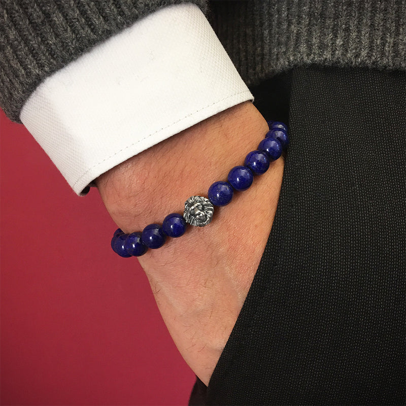 Beaded Bracelet Lapis Lazuli