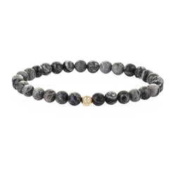 Atolyestone Jasper Essentials - Yellow Gold - Grey Jasper