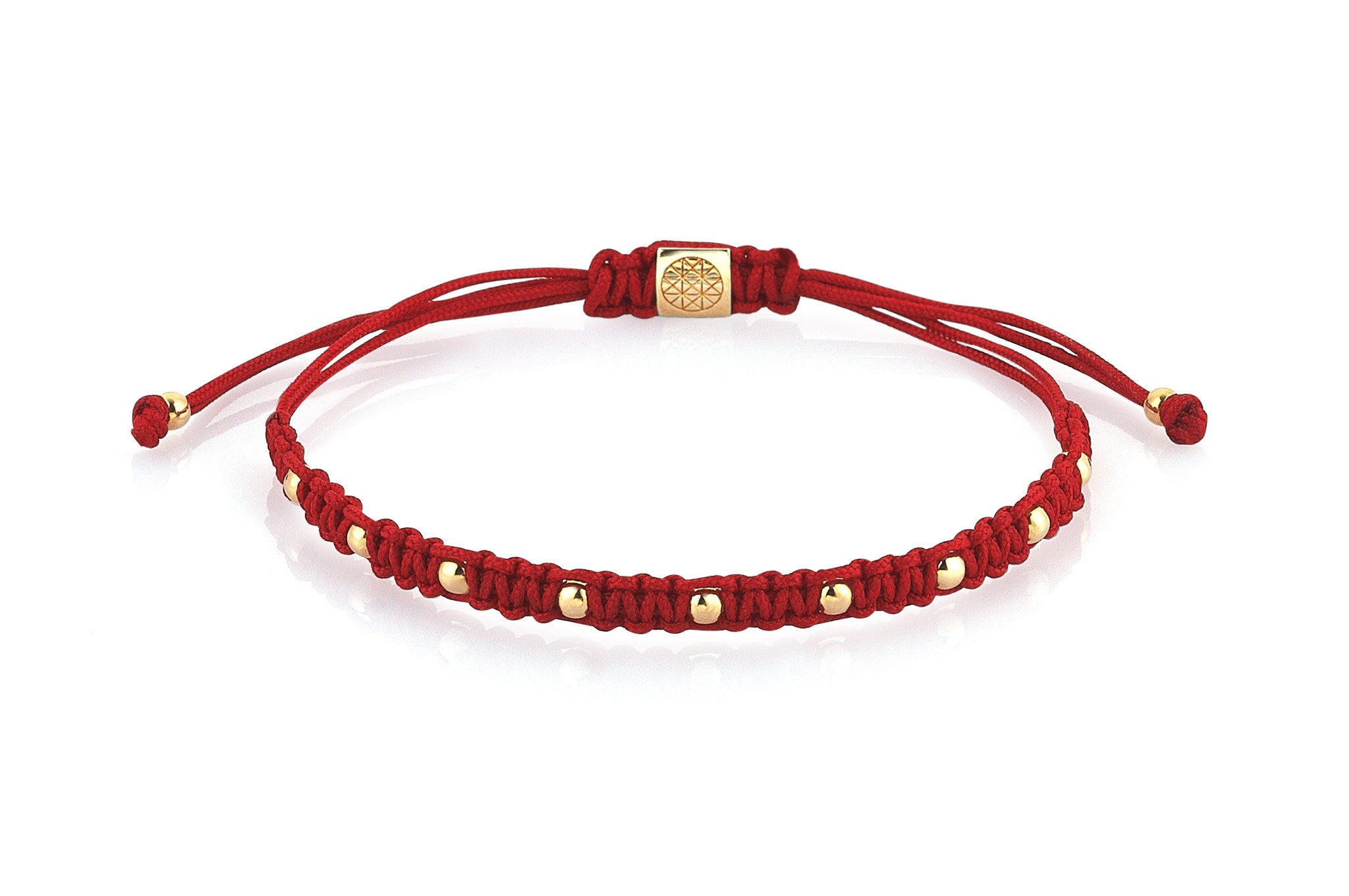 9 Balls Macrame - Silver - Red - Yellow Gold