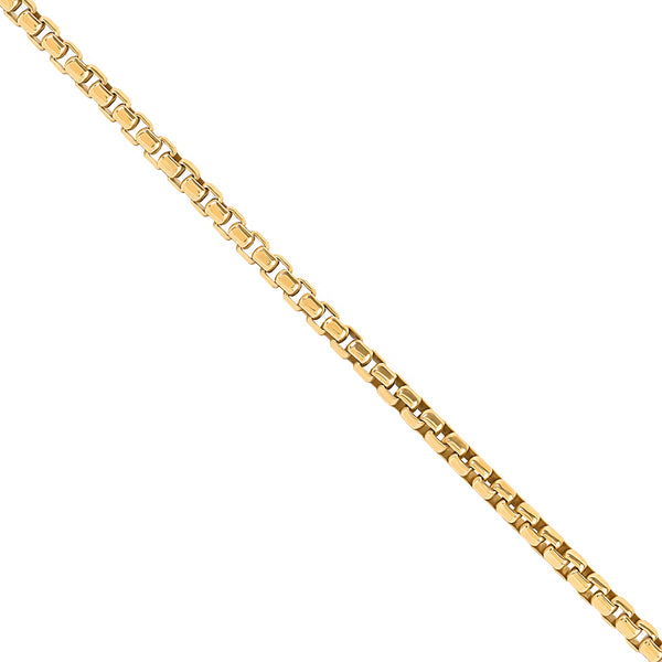 Men's 14k Real Gold Thin Box Chain Necklace
