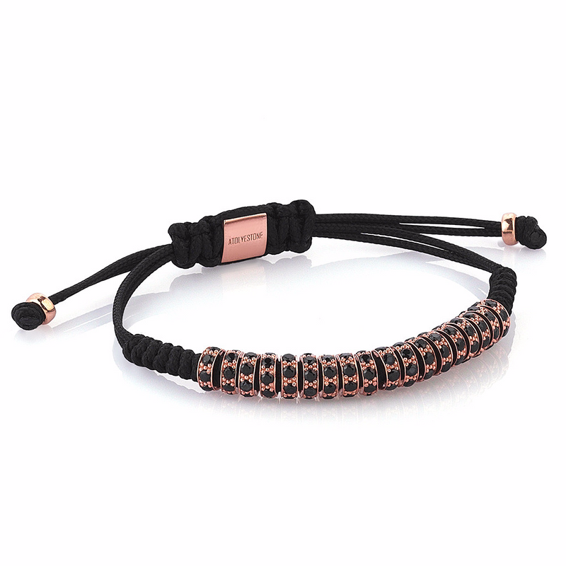 Women's Round Macrame Stoppers - Rose Gold