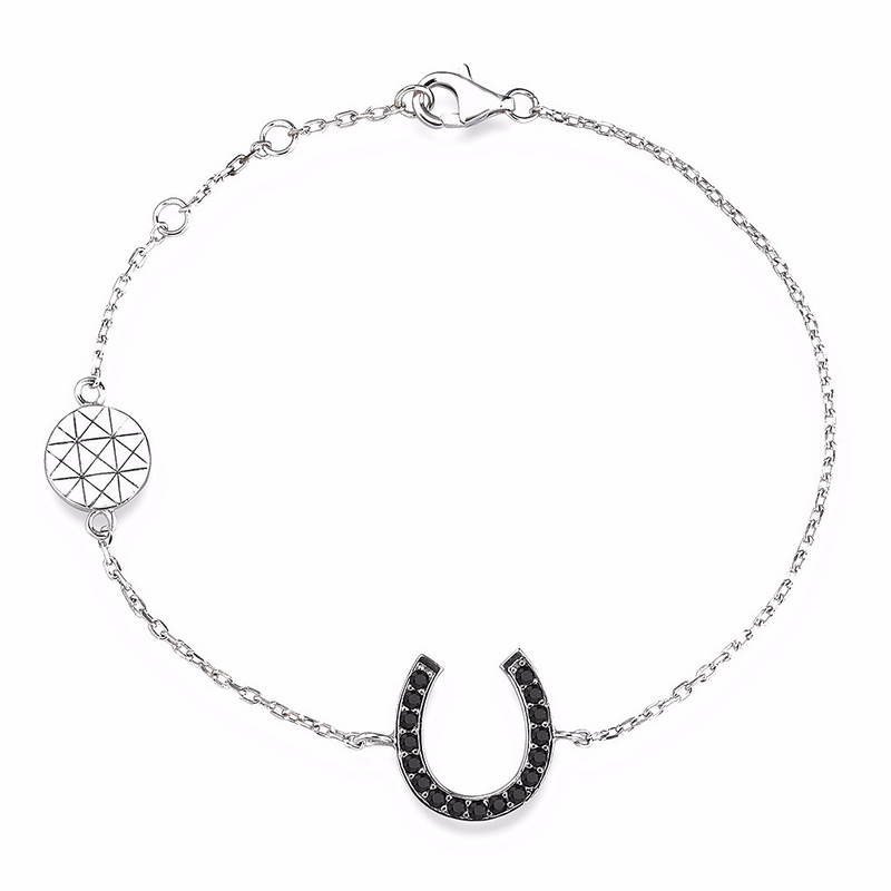 Horseshoe Charm Bracelet - Silver